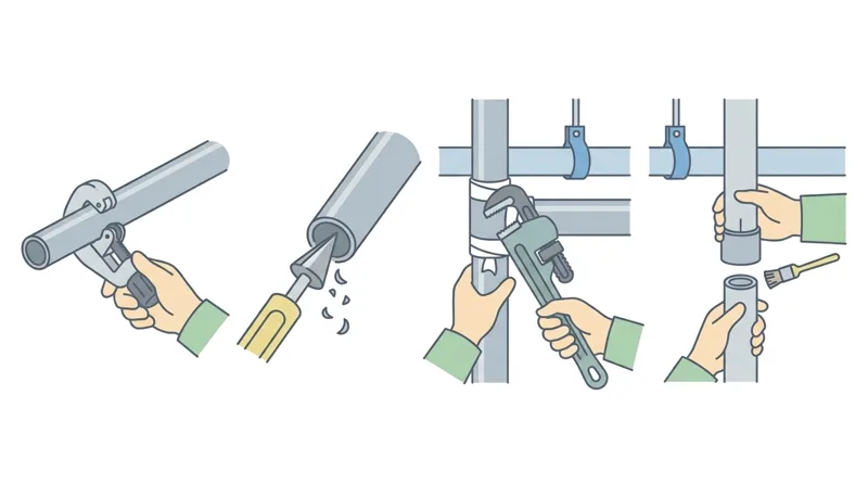 Pipe Cutting/Threading, Pipe Joining, and Support Hangers