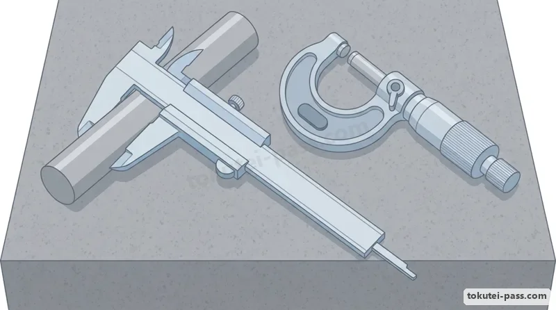 Shop Measuring Instruments (Vernier Caliper Parts and Reading an Outside Micrometer)
