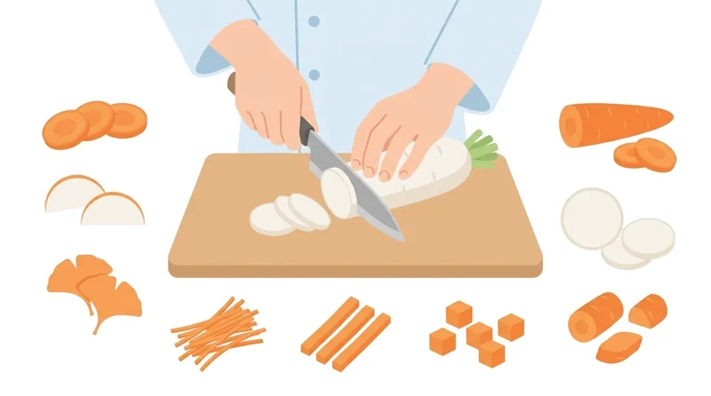 Types of Knives and Vegetable Cutting Styles