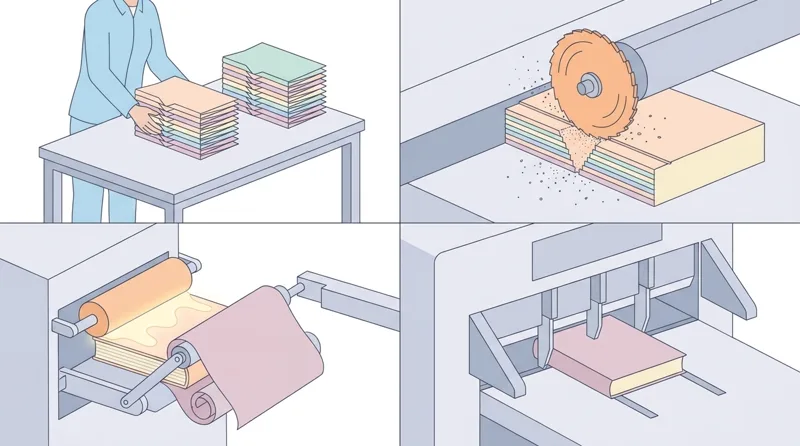 Post-Press Operations (Folding, Collating, Binding, Three-Knife Trimming, and Surface Finishing)