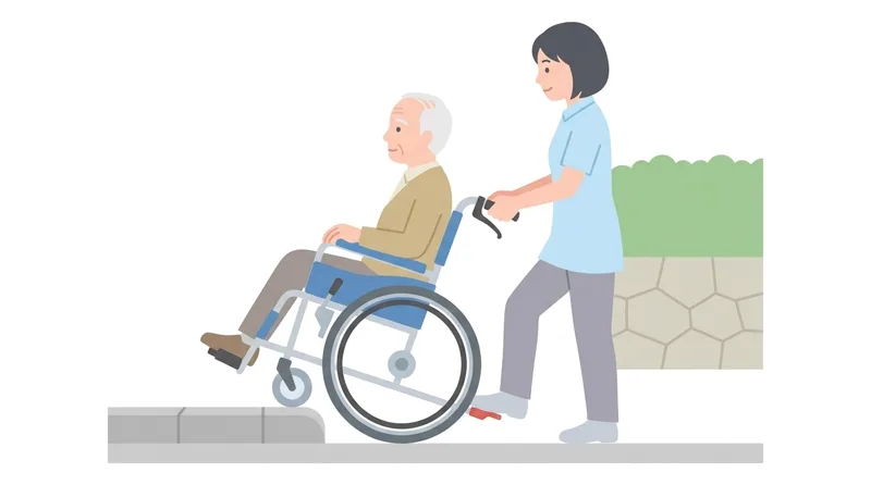 What is the correct way to assist a user in a wheelchair when going up a step (curb)?