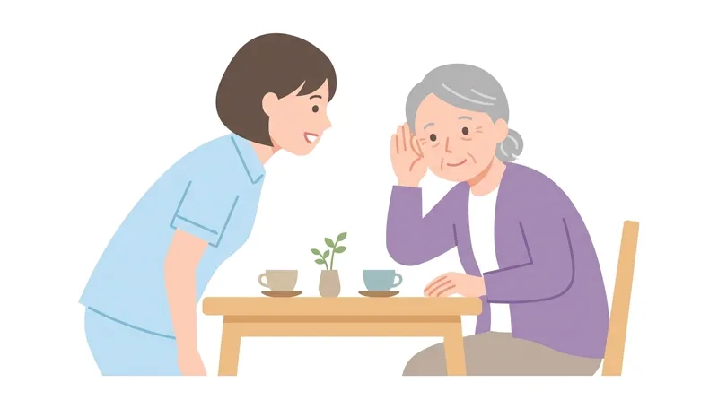 When speaking to User A, who is hard of hearing, which method is appropriate?