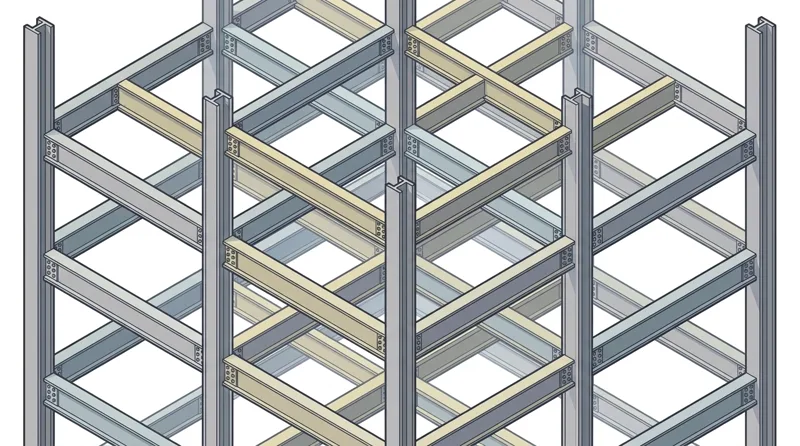 Which of the following statements regarding the structural properties of a steel-frame (S)