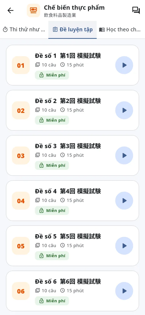 Làm đề luyện tập